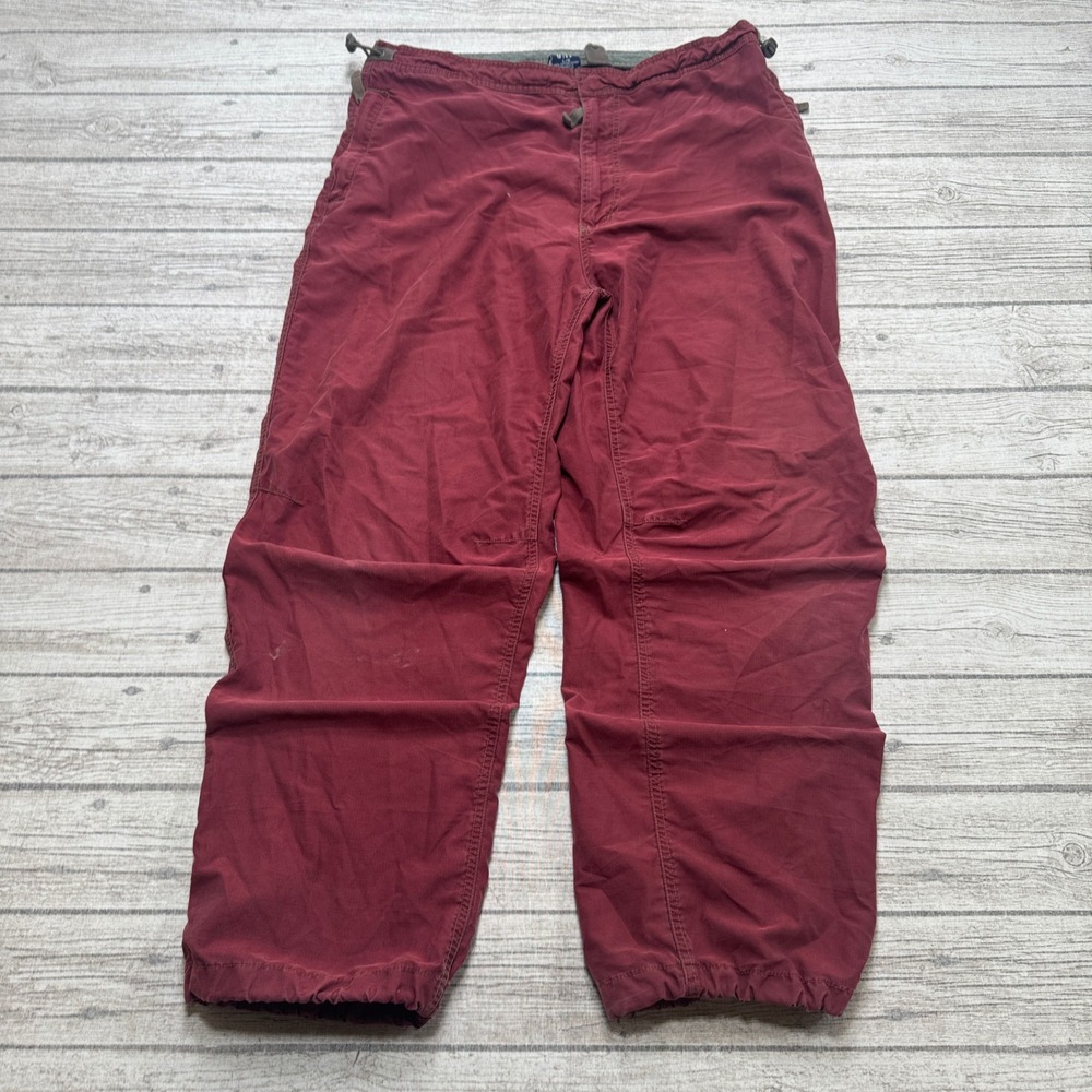 GAP Sweatpants Men's Large Burgundy Relaxed Fit Athletic Joggers Training Gym